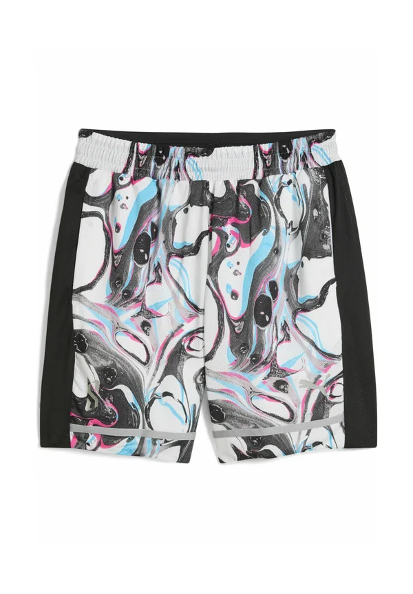 Kurze Sporthose - white black aop