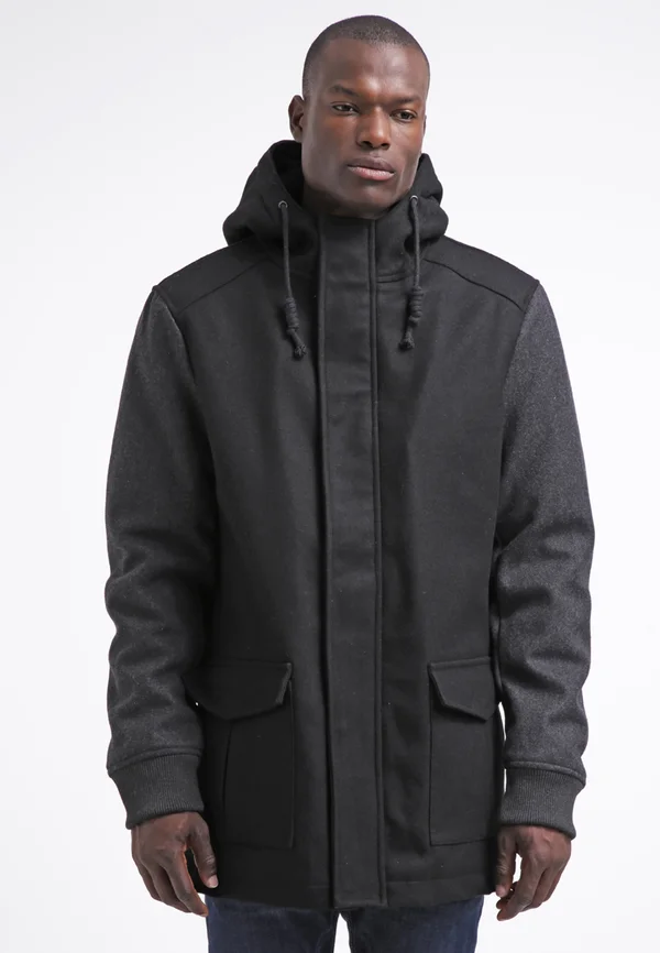 Kurzmantel - black/charcoal