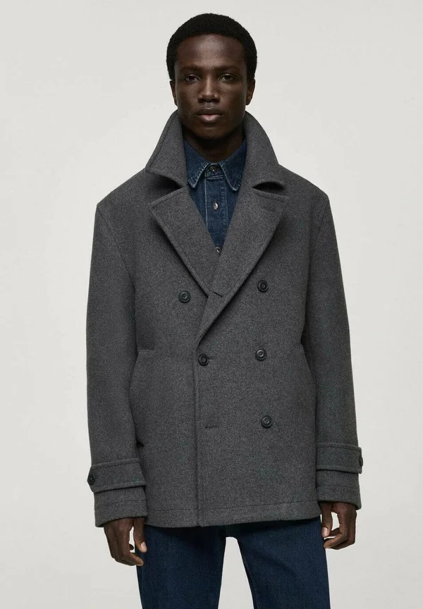 Kurzmantel - medium heather grey
