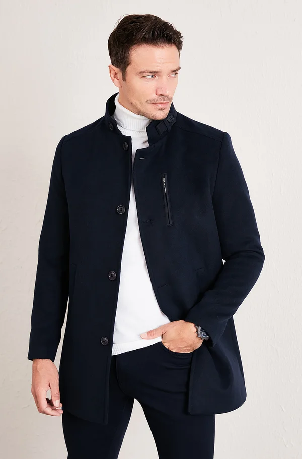 Kurzmantel - navy blue