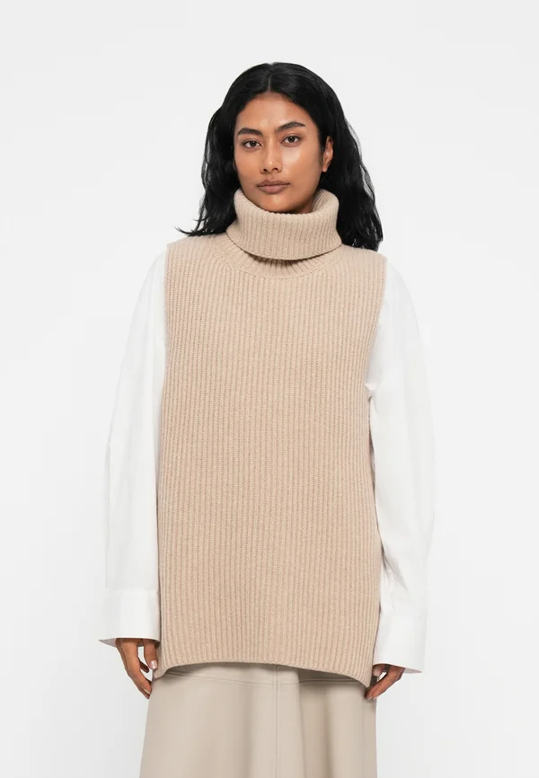 KYOMI - Strickpullover - light camel