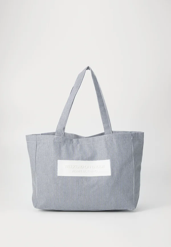 LA MINA - Shopping Bag - white/blue