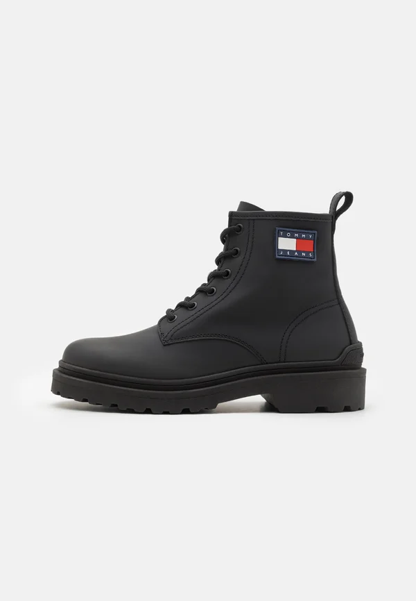 LACE UP BOOT - Schnürstiefelette - black