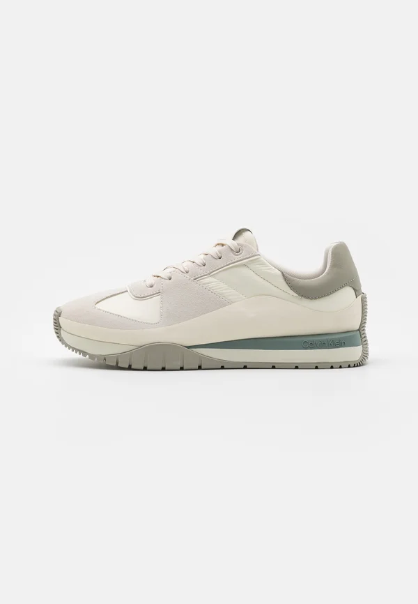 LACE UP MIX - Sneaker low - dark ecru/smog grey/slate grey