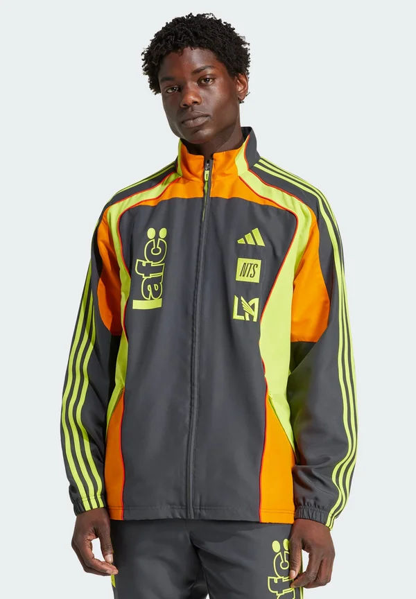 LAFC NTS UBP TRACK TOP - Trainingsjacke - dark grey/sonic fuchsia/semi solar yellow