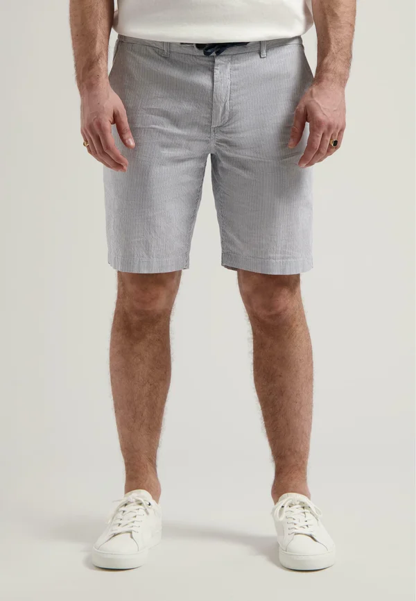 LANCASTER SEER STRIPE - Shorts - dark navy