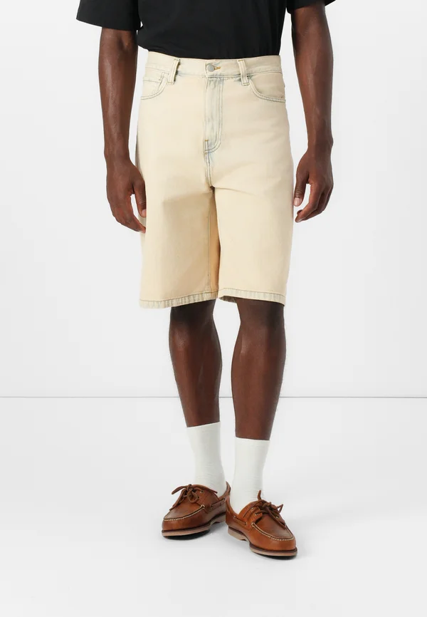 LANDON ROBERTSON - Jeans Shorts - blue sand bleached