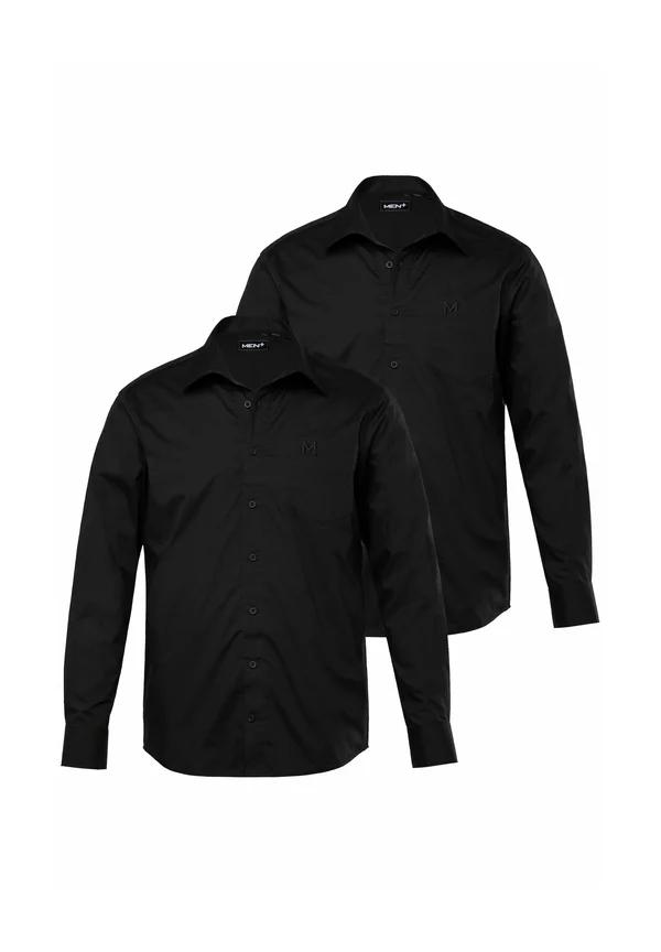 LANGARM 2ER-PACK VARIOKRAGEN COMFORT FIT EASY CARE - Businesshemd - black