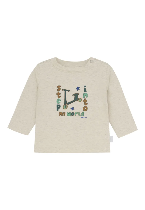 LANGARM STONEWOOD - Langarmshirt - oatmeal melange