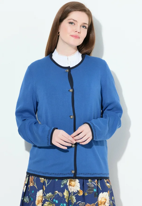 LANGARM - Strickjacke - cornflower blue