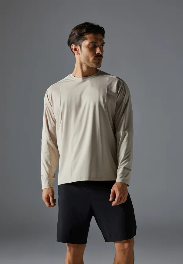 Langarmshirt - beige
