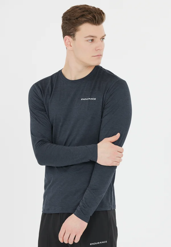 Langarmshirt - black melange
