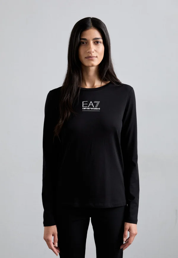 Langarmshirt - black/silver-coloured