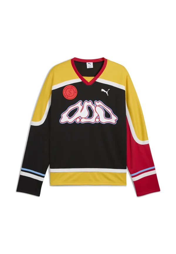 Langarmshirt - black/yellow sizzle/for all time red