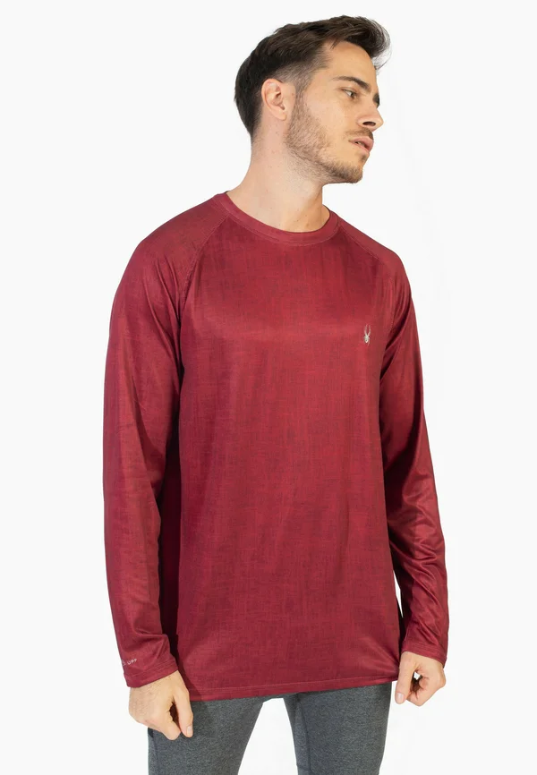 Langarmshirt - burgundy