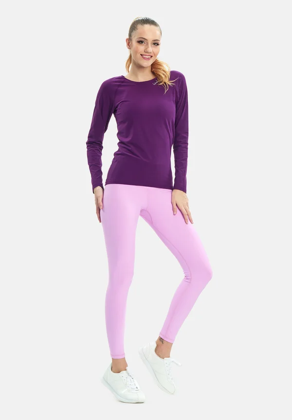 Langarmshirt - dark plum