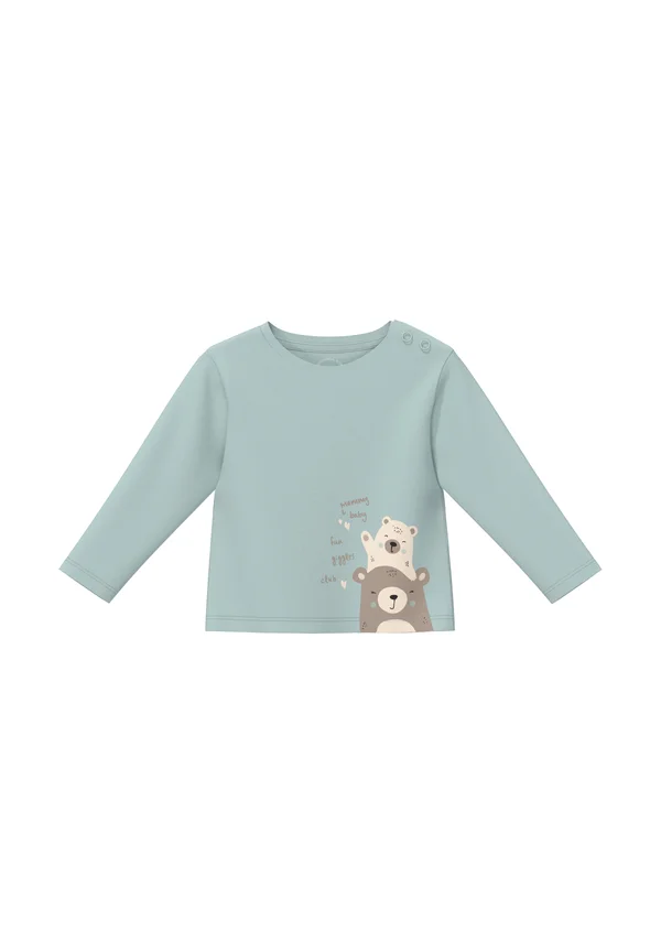Langarmshirt - helles türkis