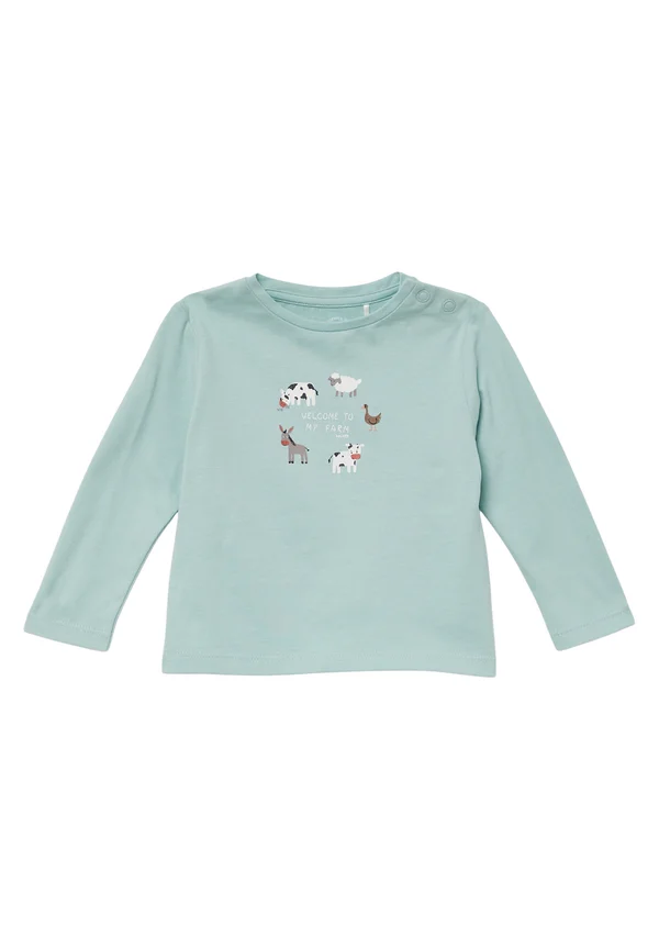 Langarmshirt - helles türkis