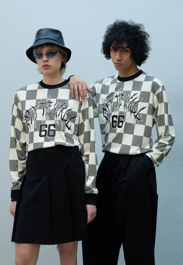 Langarmshirt - lemon icing black