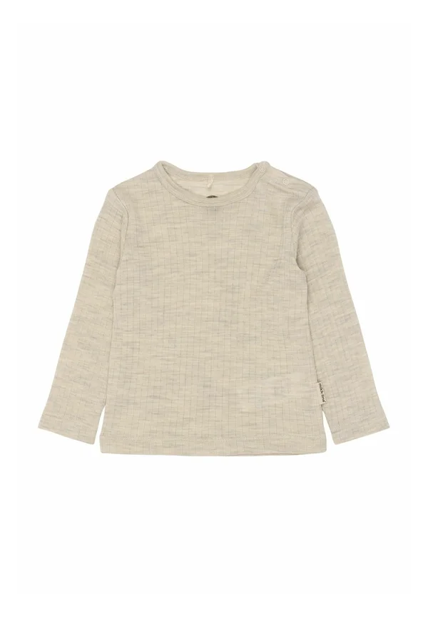Langarmshirt - melange offwhite