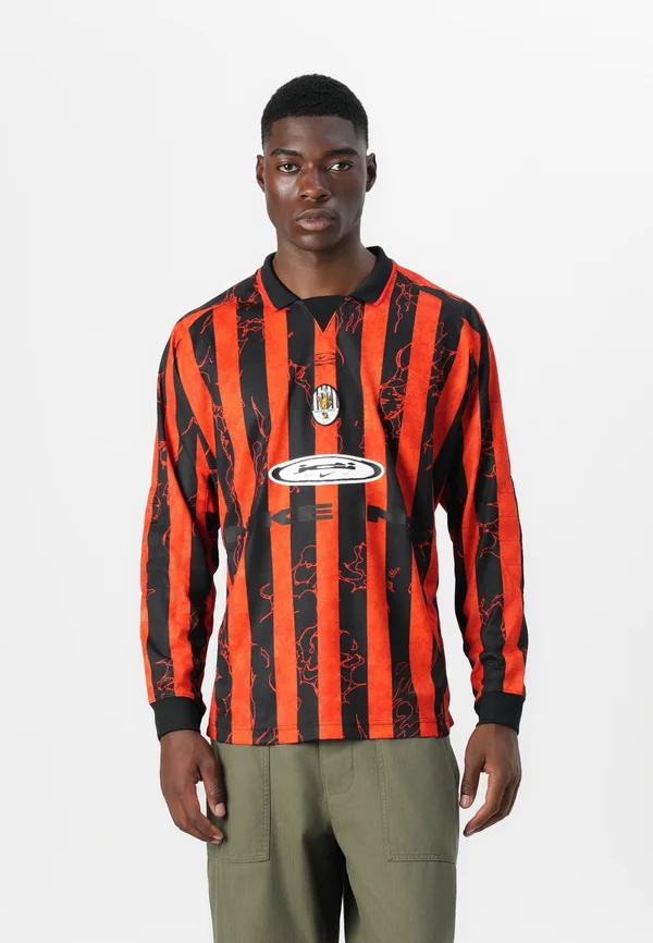 Langarmshirt - picante red/university red/black