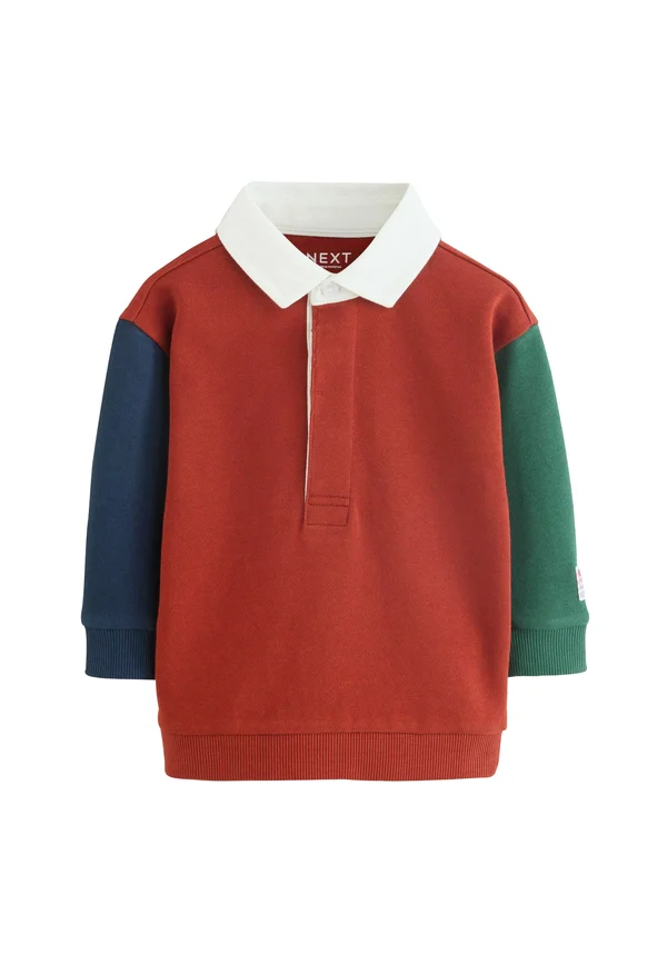 Langarmshirt - rust brown colourblock