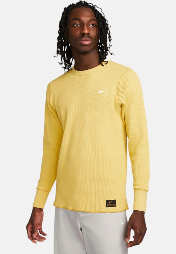 Langarmshirt - saturn gold wheat gold white