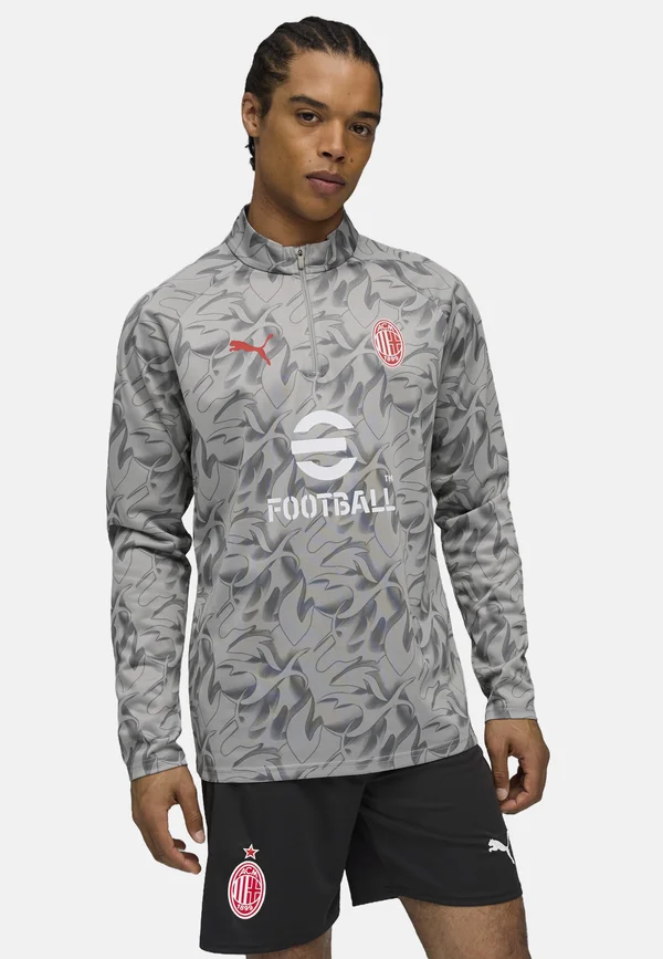 Langarmshirt - smokey gray white