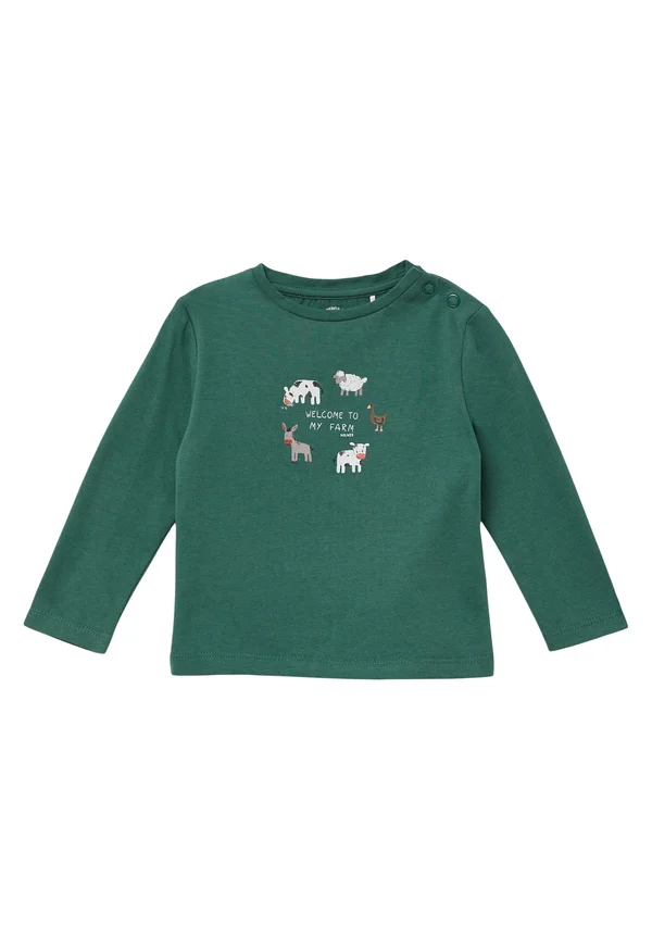 Langarmshirt - tannengrün