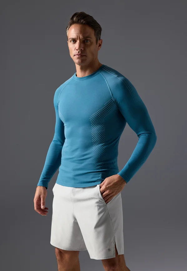 Langarmshirt - teal