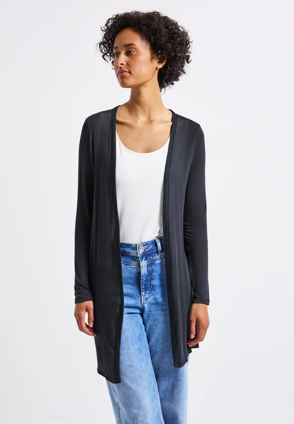 LANGE OFFENE  - Strickjacke - blau