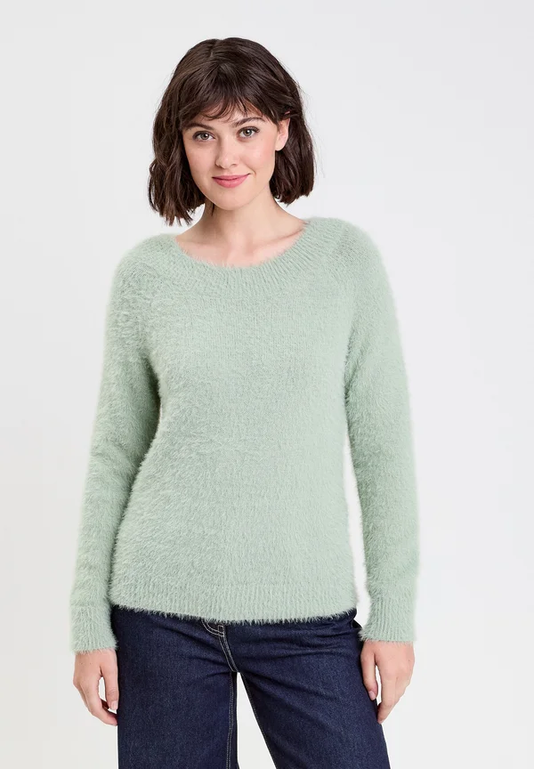 LANGEN ÄRMELN - Strickpullover - vert pastel