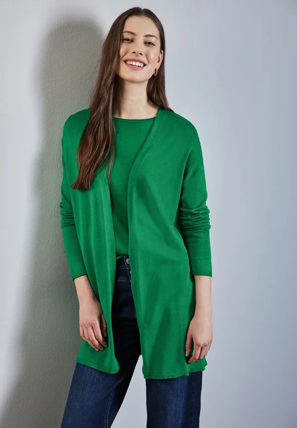 LANGER - Strickjacke - grün