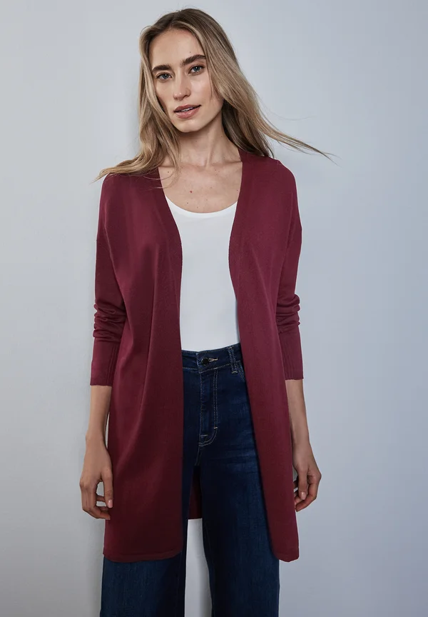 LANGER - Strickjacke - rot