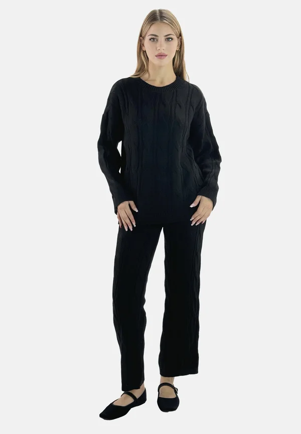 LANGESSET - Stoffhose - schwarz