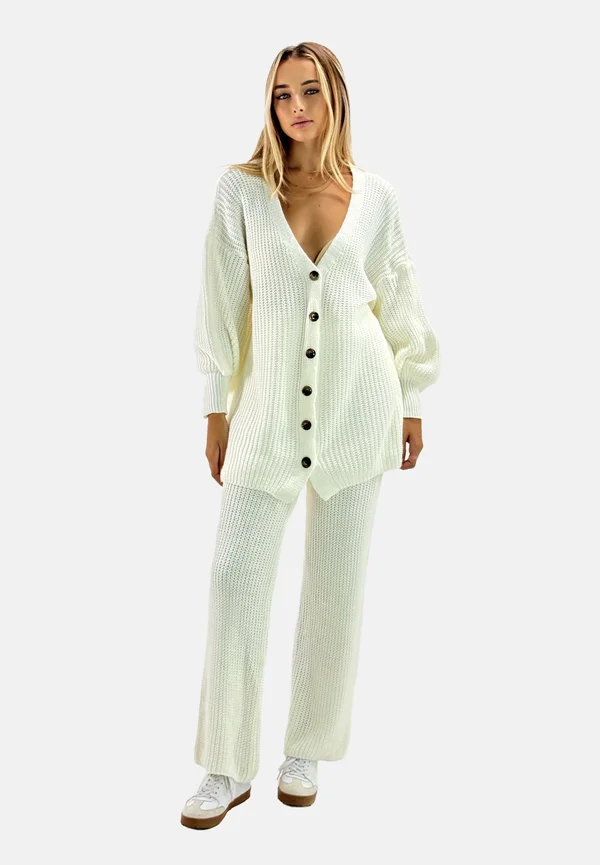 LANGESSET  - Strickjacke - wei