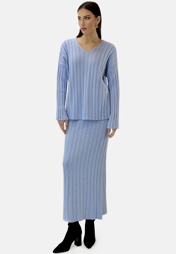 LANGESSET - Strickpullover - blau