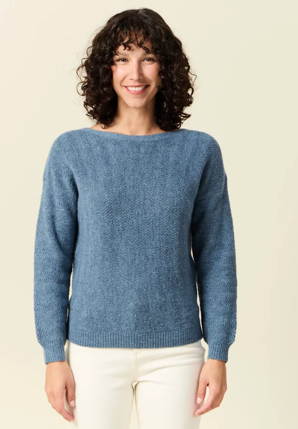 LANGÄRMLIGER - Strickpullover - bleu clair