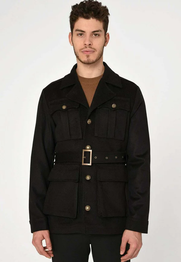 LAPEL COLLAR DETAILED - Übergangsjacke - black