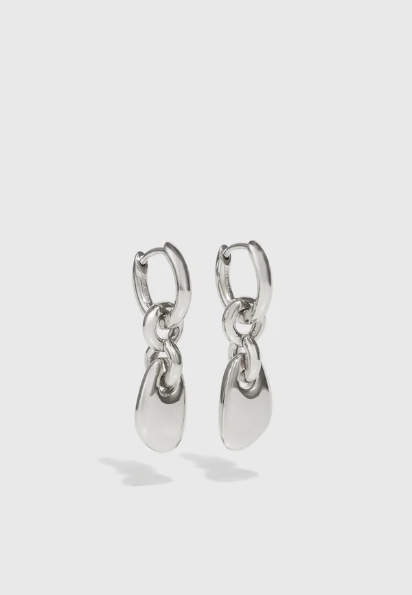 LAPILLUS DROP EARRINGS - Ohrringe - silver-coloured