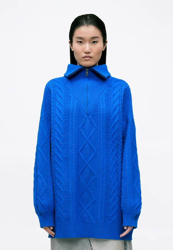 LARENA JUMPER - Strickpullover - blue