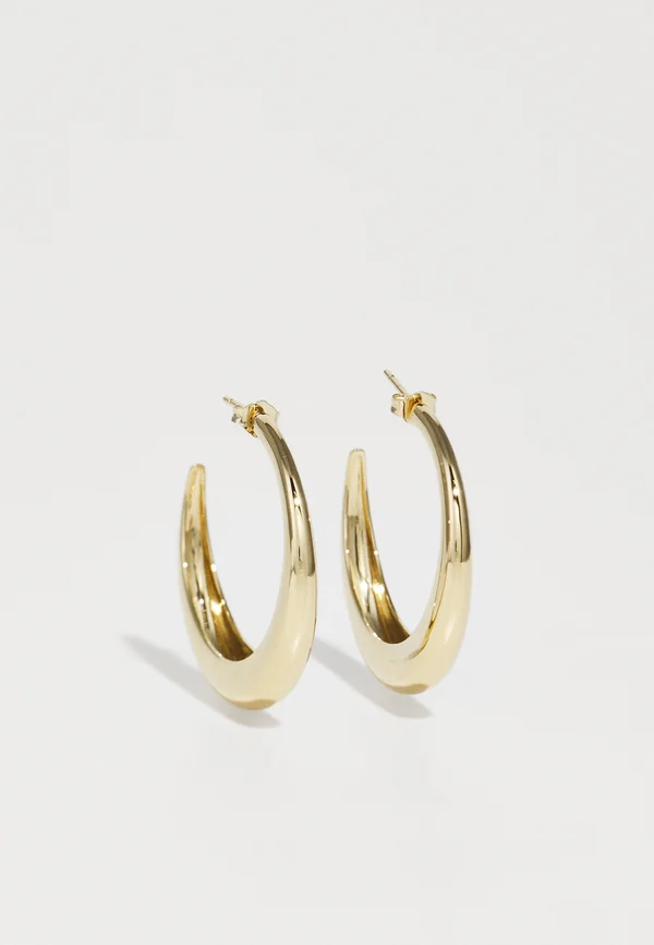 LARGE GRADUATED HOOPS - Ohrringe - yellow gold-coloured
