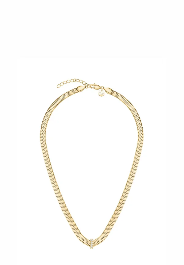 LARGE SNAKE WITH CRYSTALS - Halskette - gold-coloured