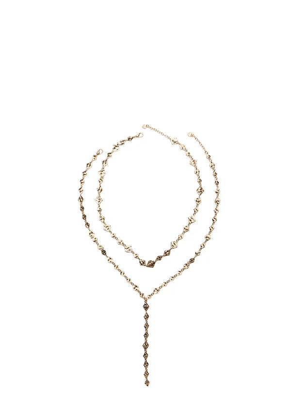 LARIAT 2 PACK - Halskette - gold-coloured