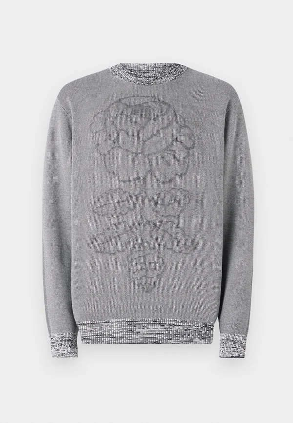 LASI VIHKIRUUSU UNISEX - Strickpullover - black/off white