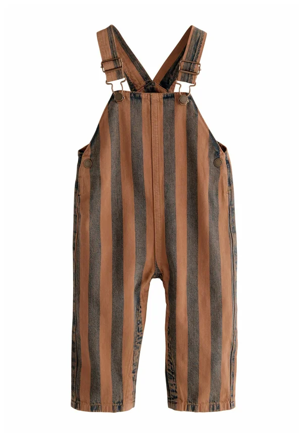 Latzhose - rust stripe