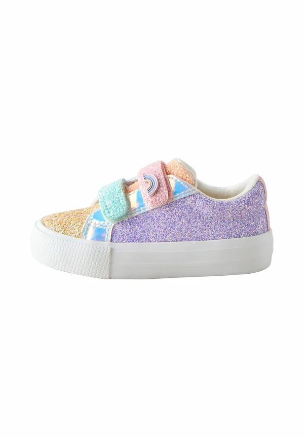 Lauflernschuh - multi rainbow glitter