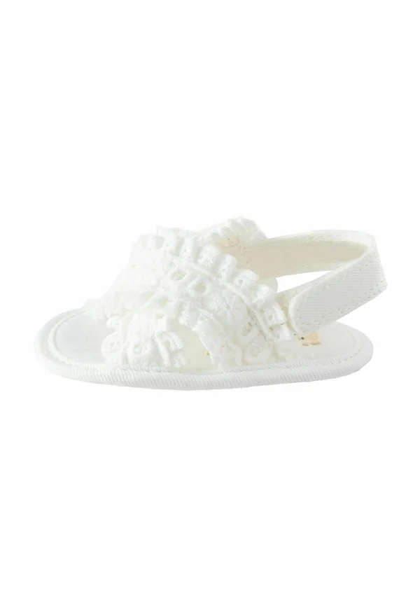 Lauflernschuh - white broderie
