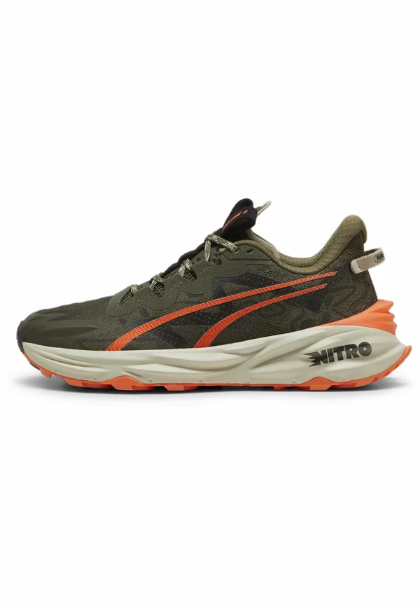 Laufschuh Straße - dark olive flame flicker desert dust