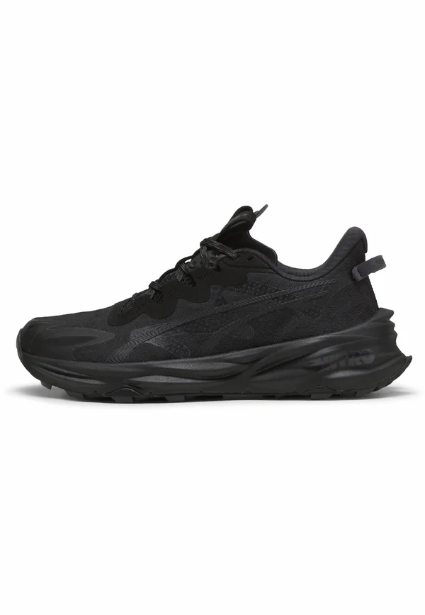 Laufschuh Straße - flat dark gray- black